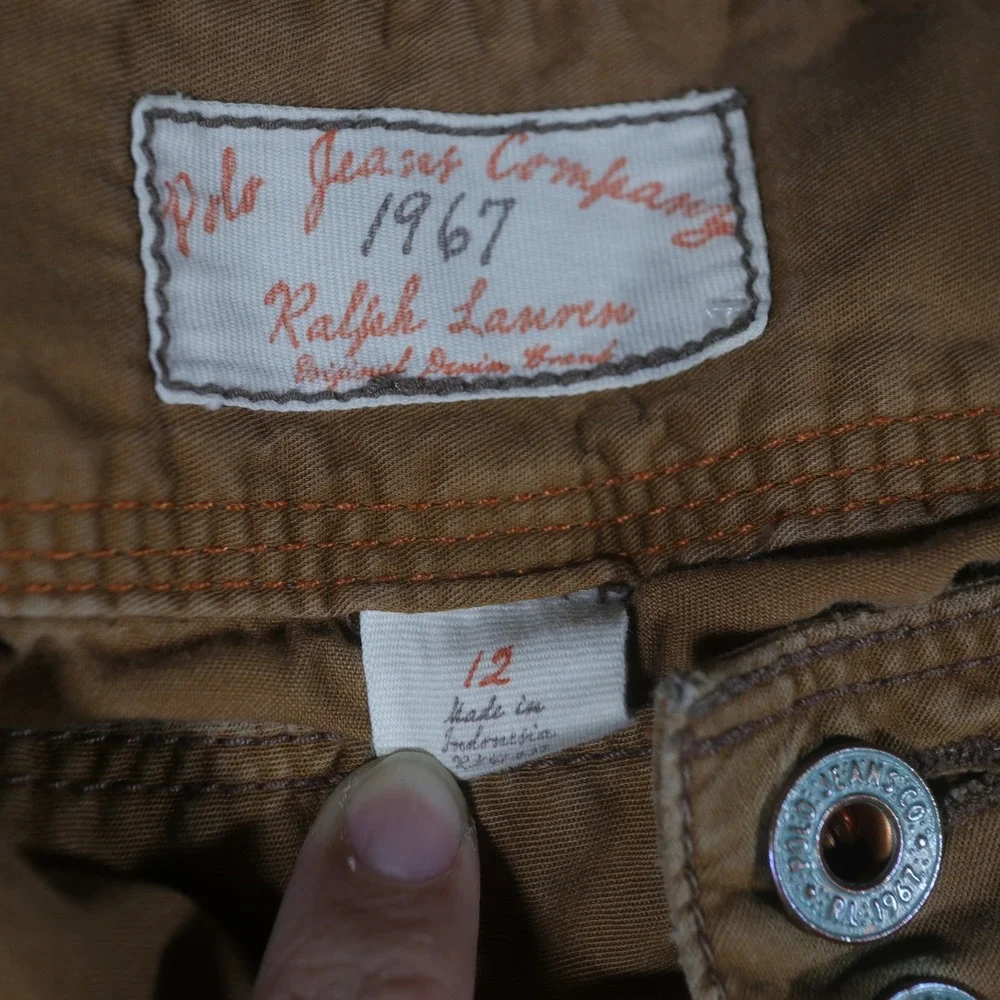 Polo Jeans Co Ralph Lauren Cargo Pants Brown 12 - Picture 4 of 9